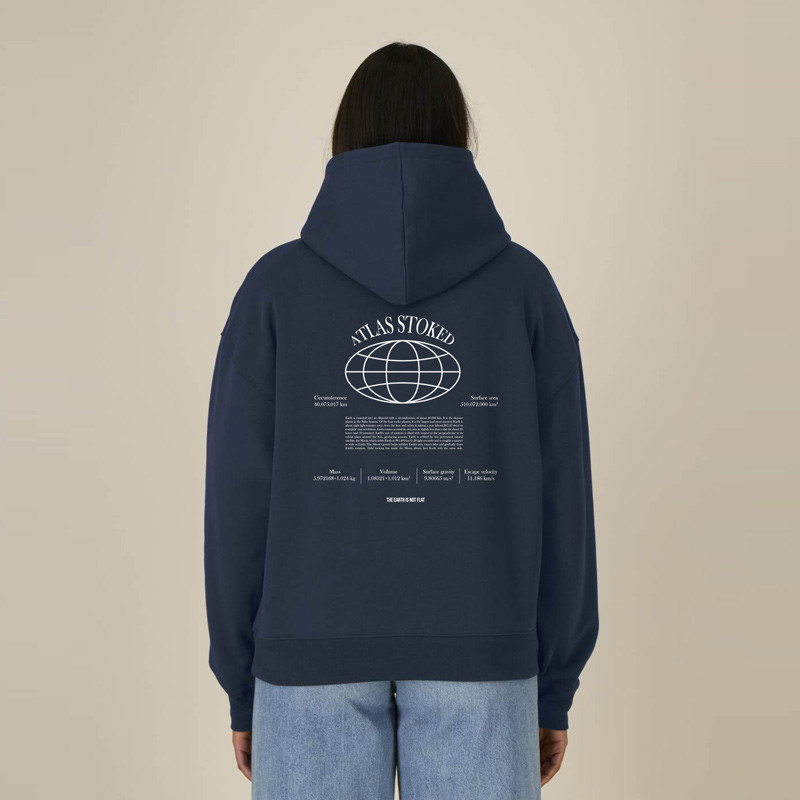 Sudadera Atlas: The Earth Boxy Hood (Navy)