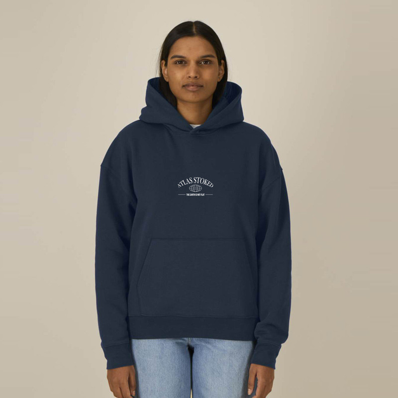 Sudadera Atlas: The Earth Boxy Hood (Navy)