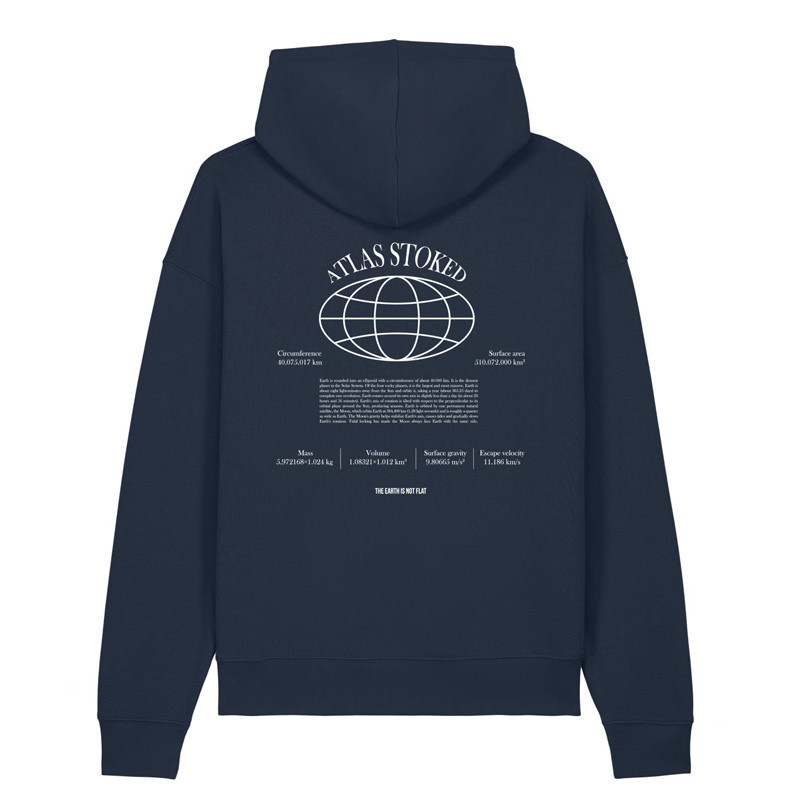Sudadera Atlas: The Earth Boxy Hood (Navy)