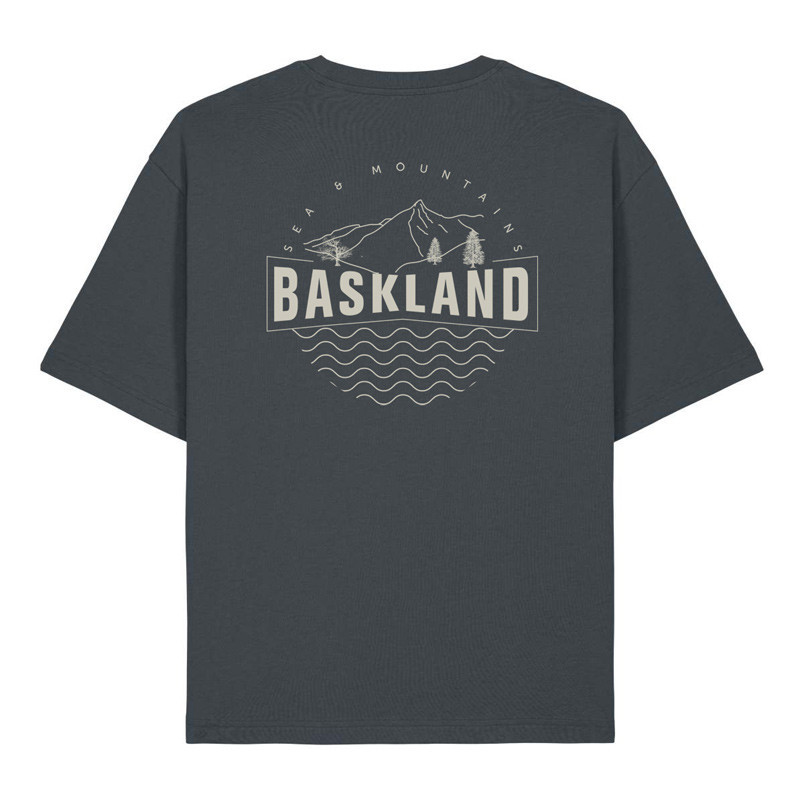 Camiseta Atlas: Baskland Boxy Tee (Indian Ink Grey Stone)