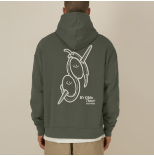 Sudadera Atlas: Gilda Boxy Hood (Khaki Off White)