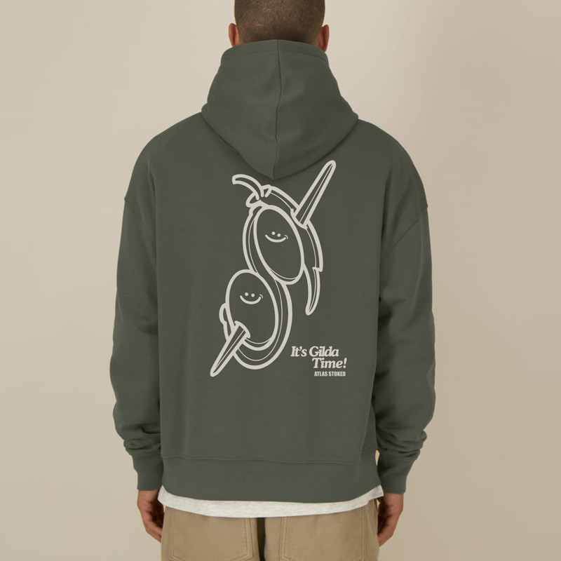 Sudadera Atlas: Gilda Boxy Hood (Khaki Off White)