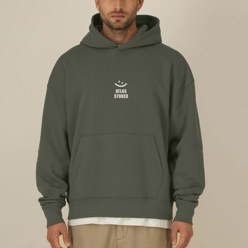 Sudadera Atlas: Gilda Boxy Hood (Khaki Off White)