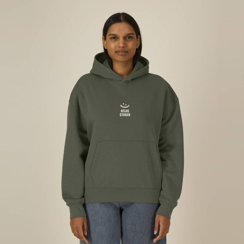 Sudadera Atlas: Gilda Boxy Hood (Khaki Off White)