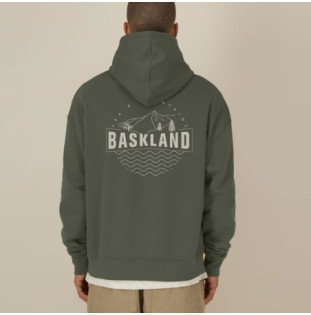 Sudadera Atlas: Baskland Boxy Hood (Khaki Stone)