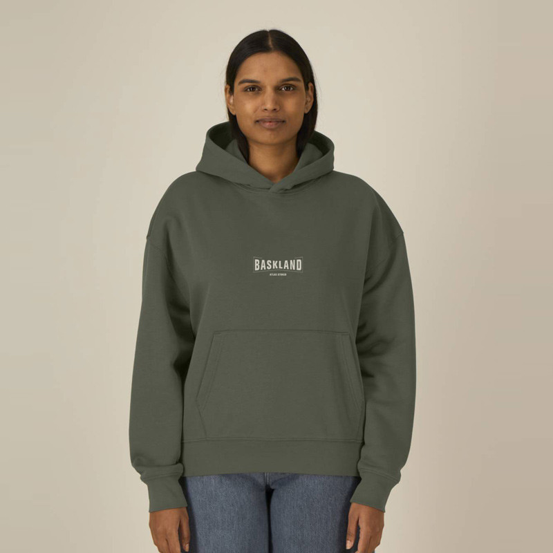 Sudadera Atlas: Baskland Boxy Hood (Khaki Stone)