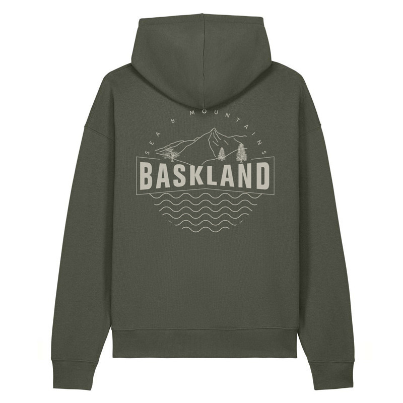 Sudadera Atlas: Baskland Boxy Hood (Khaki Stone)