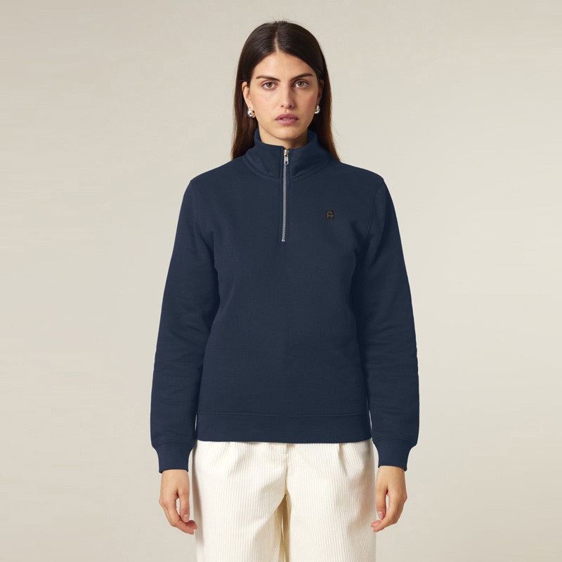 Sudadera Atlas: Roka Half Zip (French Navy)