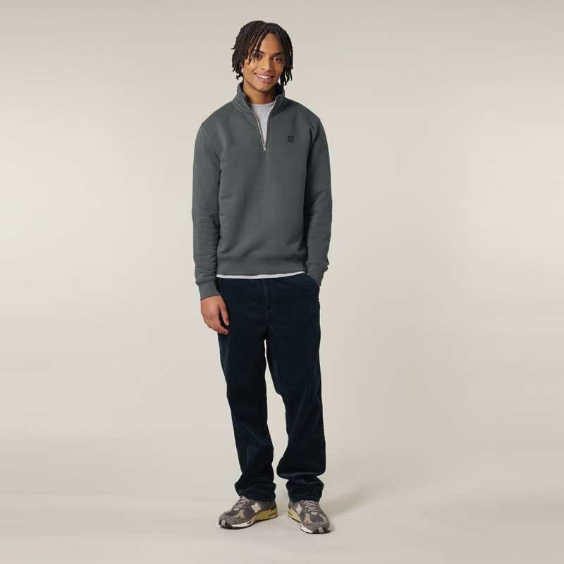Sudadera Atlas: Roka Half Zip (Anthracite)