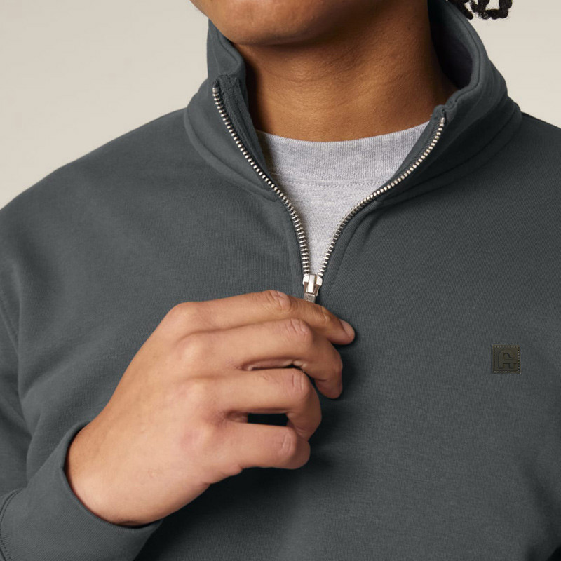 Sudadera Atlas: Roka Half Zip (Anthracite)