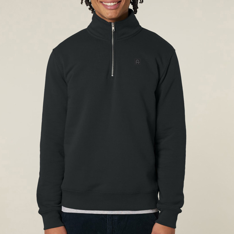 Sudadera Atlas: Roka Half Zip (Black)