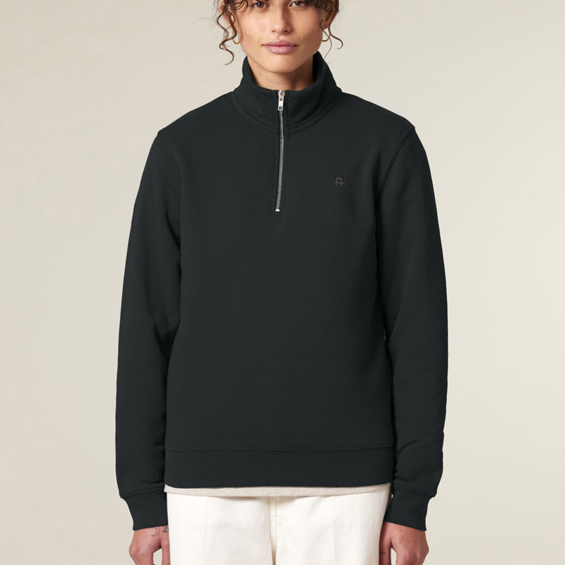 Sudadera Atlas: Roka Half Zip (Black)