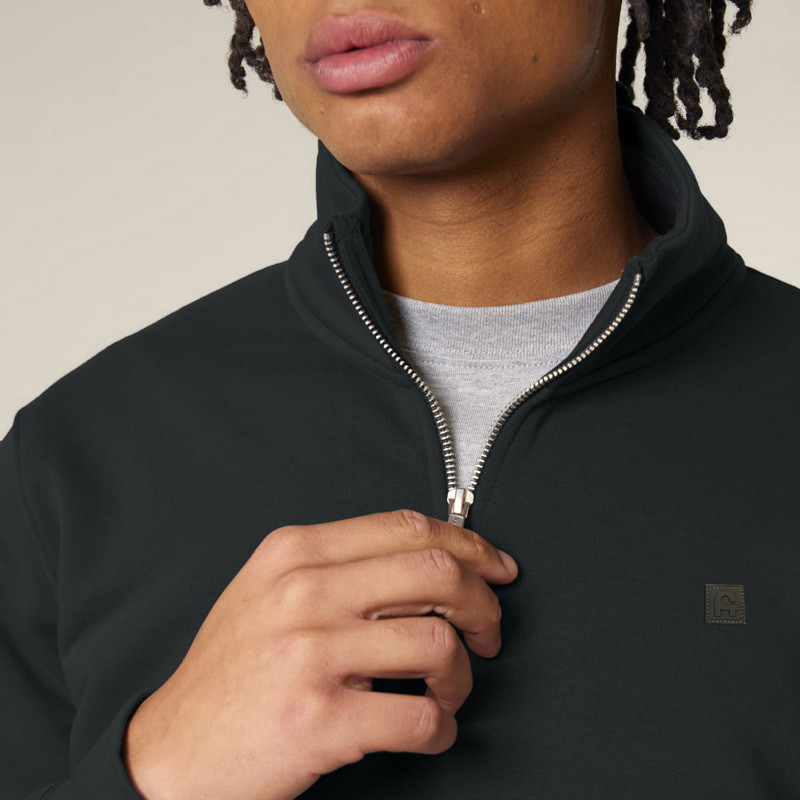 Sudadera Atlas: Roka Half Zip (Black)