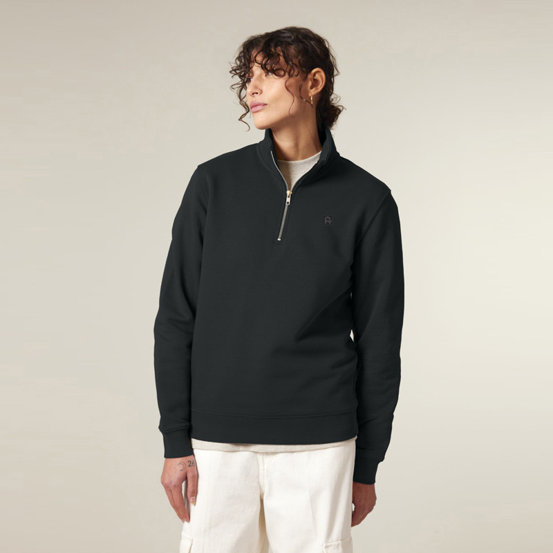 Sudadera Atlas: Roka Half Zip (Black)