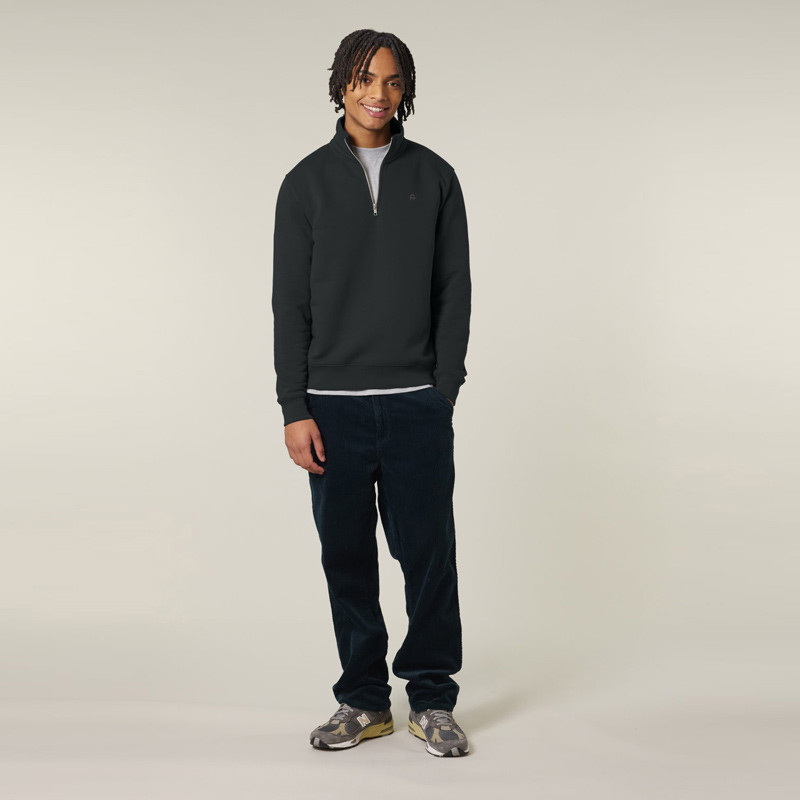 Sudadera Atlas: Roka Half Zip (Black)