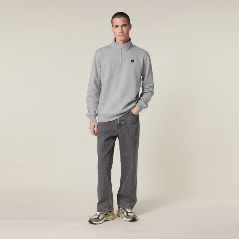 Sudadera Atlas: Roka Half Zip (Heather Grey)
