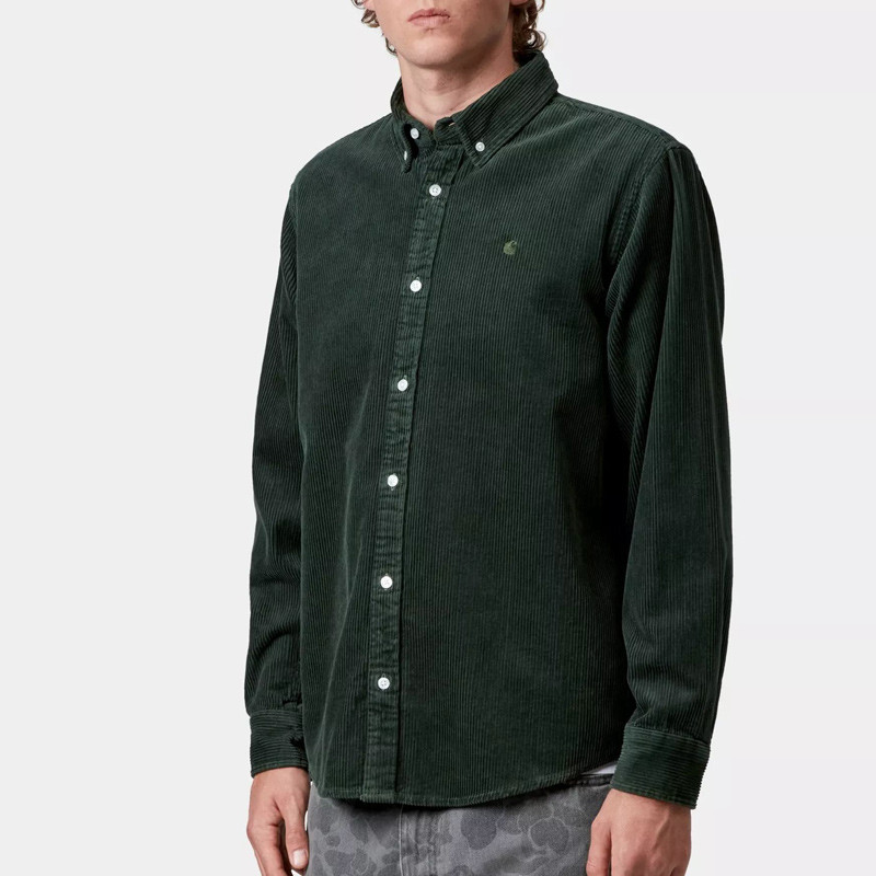 Camisa Carhartt WIP: LS Madison Cord Shirt (Sycamore Tree)
