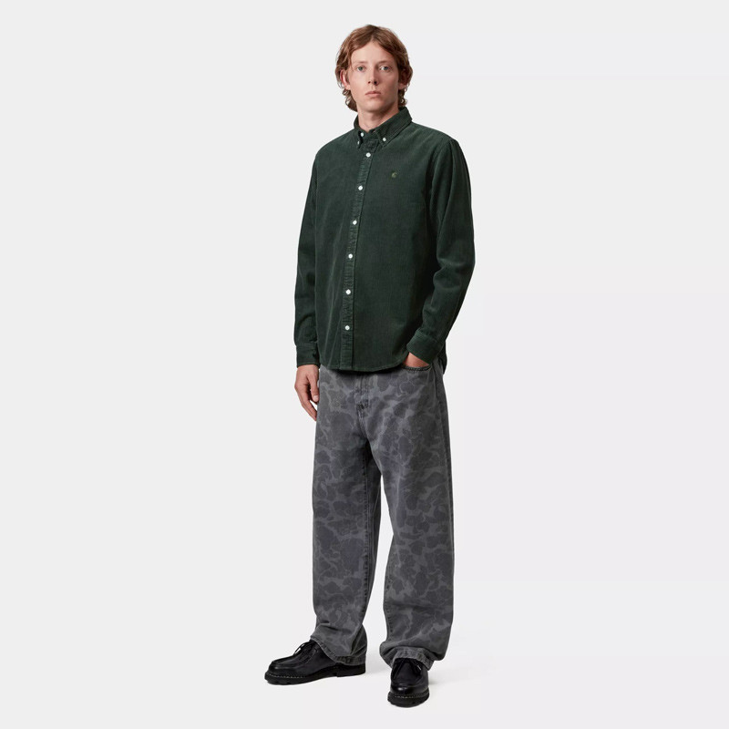 Camisa Carhartt WIP: LS Madison Cord Shirt (Sycamore Tree)