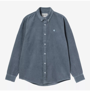 Camisa Carhartt WIP: LS Madison Cord Shirt (Angelite Angelite)