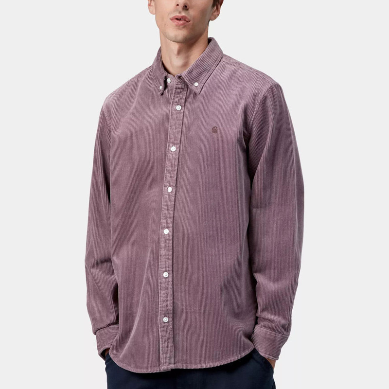 Camisa Carhartt WIP: LS Madison Cord Shirt (Phlox Phlox)