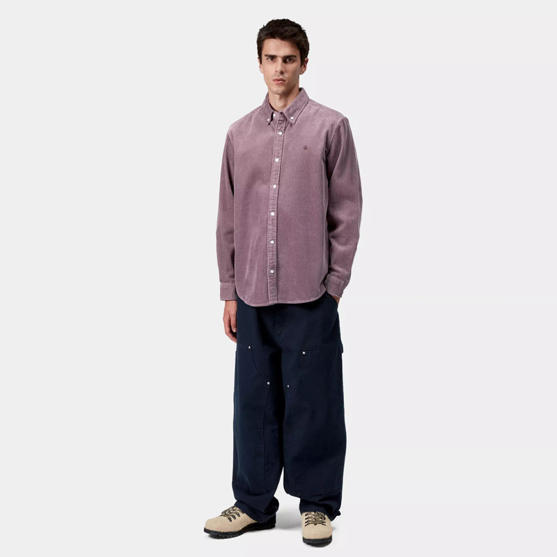 Camisa Carhartt WIP: LS Madison Cord Shirt (Phlox Phlox)