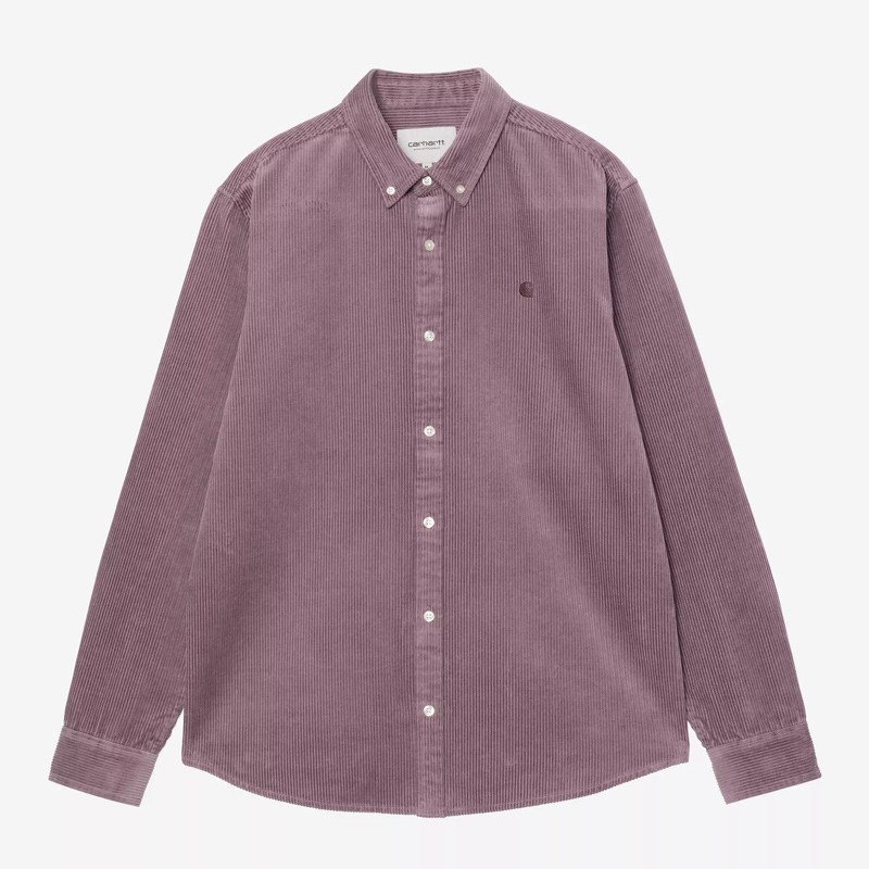 Camisa Carhartt WIP: LS Madison Cord Shirt (Phlox Phlox)