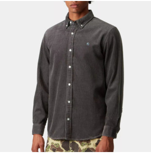 Camisa Carhartt WIP: LS Madison Cord Shirt (Graphite Graphite)