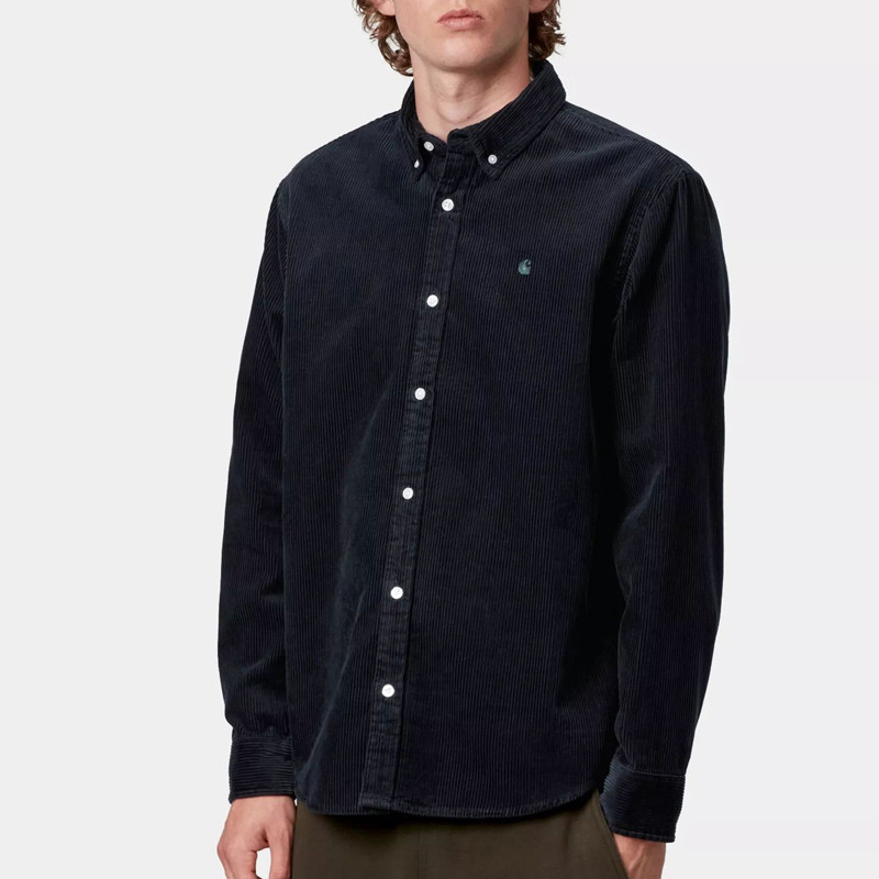 Camisa Carhartt WIP: LS Madison Cord Shirt (Dark Navy)