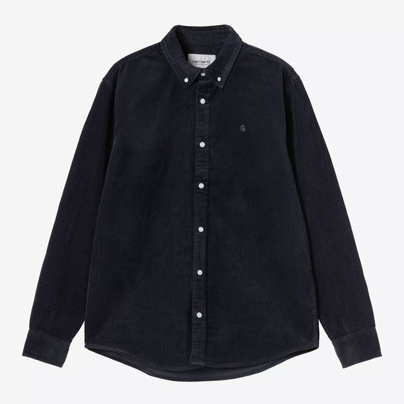 Camisa Carhartt WIP: LS Madison Cord Shirt (Dark Navy)