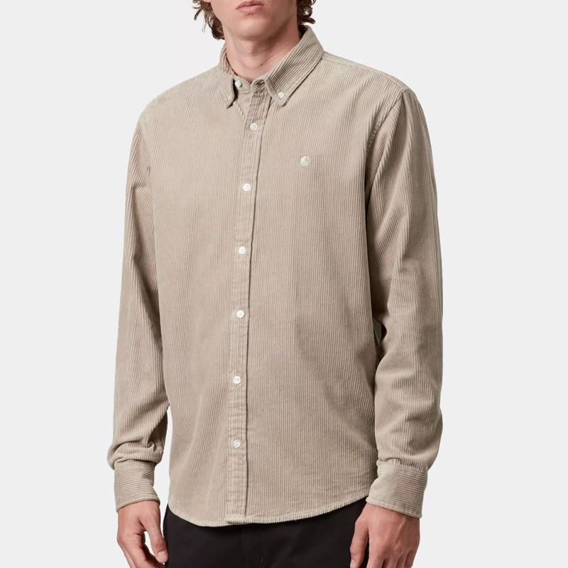 Camisa Carhartt WIP: LS Madison Cord Shirt (Wall Wall)