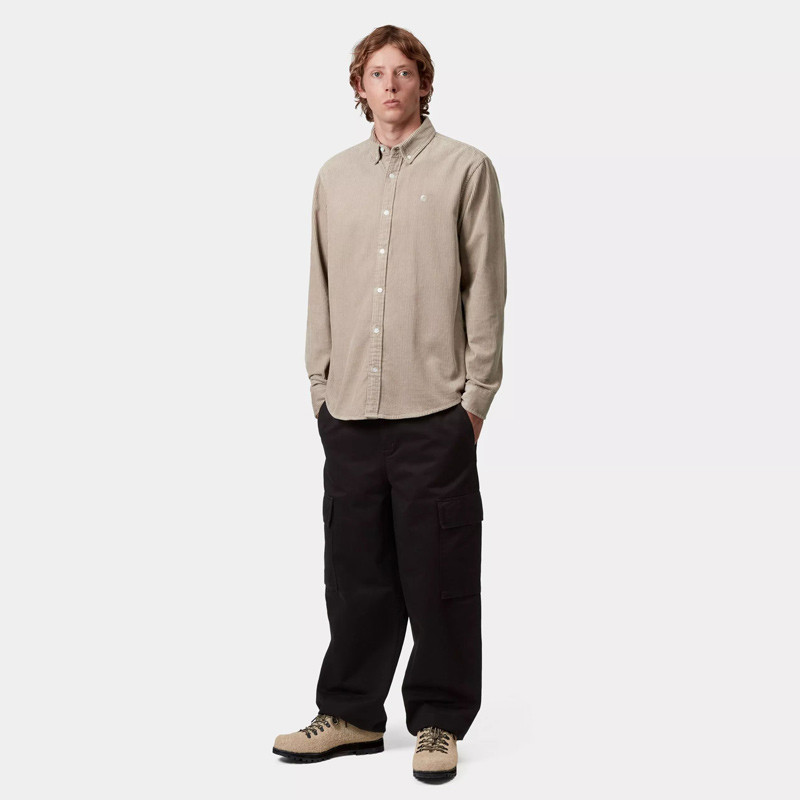 Camisa Carhartt WIP: LS Madison Cord Shirt (Wall Wall)