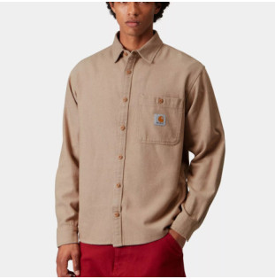 Camisa Carhartt WIP: LS Edgar Shirt (Peanut Wax)
