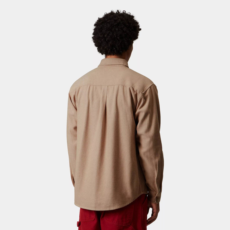 Camisa Carhartt WIP: LS Edgar Shirt (Peanut Wax)