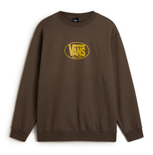 Sudadera Vans: Classic Oval Crew (Coal Brown)