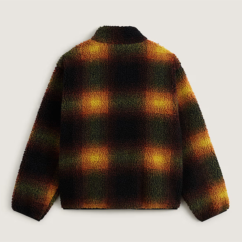 Chaqueta Vans: Heights Sherpa Full Zip (Blk Hrtg Mustard)