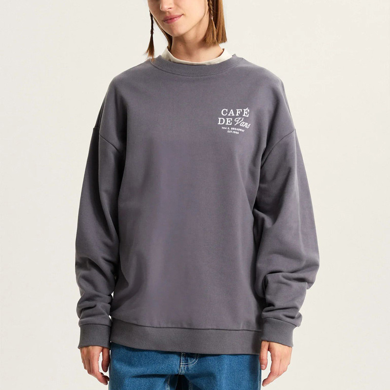 Sudadera Vans: Cafe Vans OS PO (Asphalt)