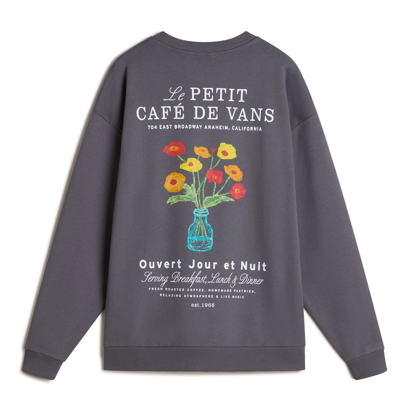 Sudadera Vans: Cafe Vans OS PO (Asphalt)