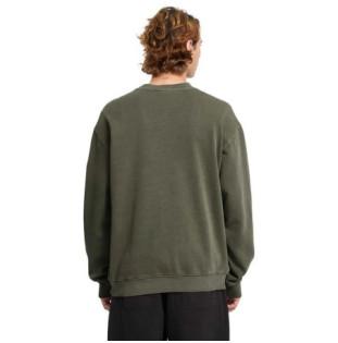 Sudadera Volcom: Single Stone Pw Crew (Dark Olive)