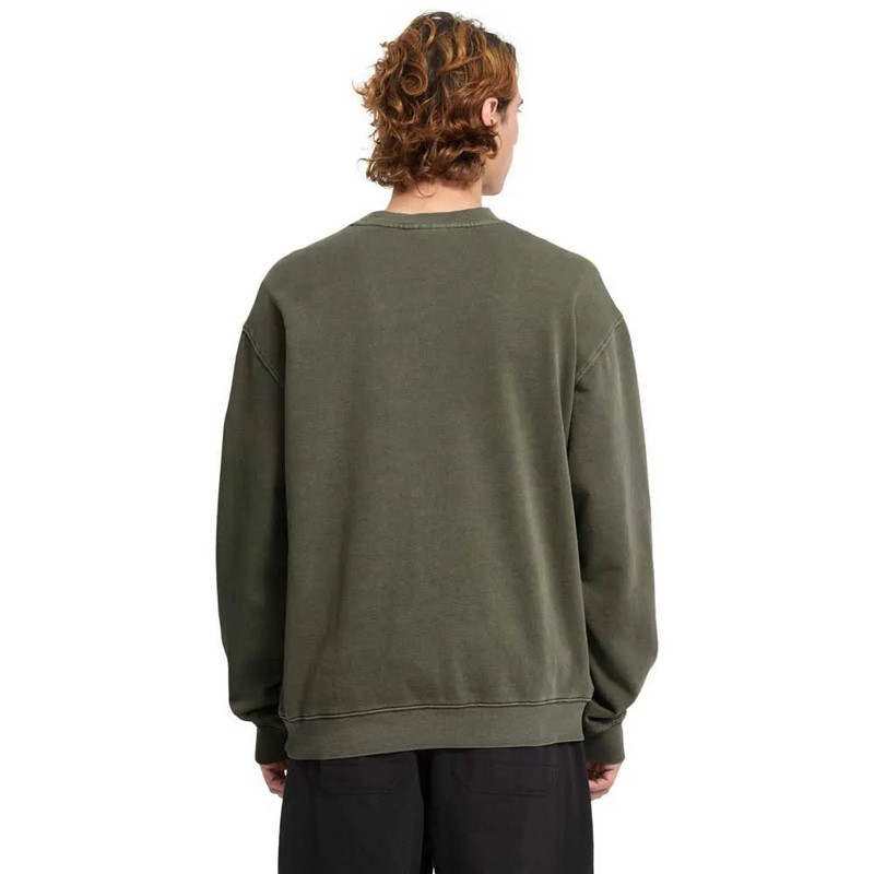 Sudadera Volcom: Single Stone Pw Crew (Dark Olive)