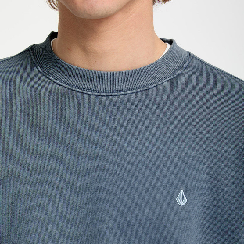 Sudadera Volcom: Single Stone Pw Crew (Blue Wash)