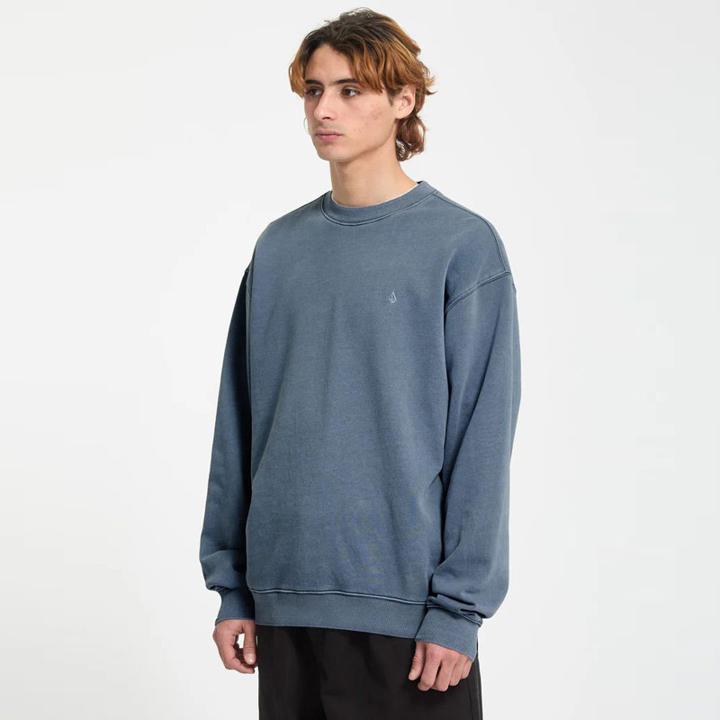 Sudadera Volcom: Single Stone Pw Crew (Blue Wash)