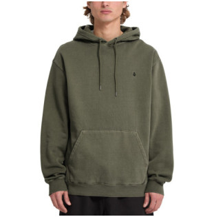 Sudadera Volcom: Single Stone Pw Po (Dark Olive)
