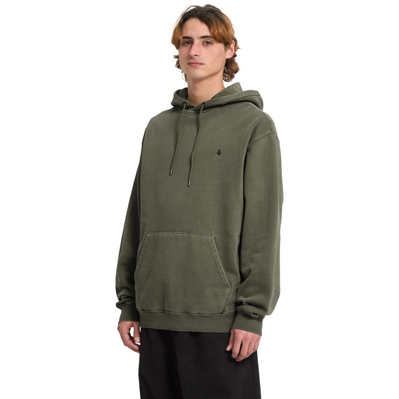 Sudadera Volcom: Single Stone Pw Po (Dark Olive)
