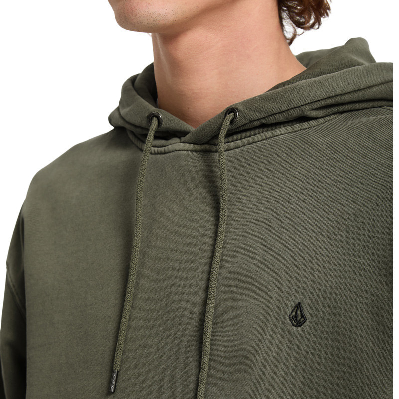 Sudadera Volcom: Single Stone Pw Po (Dark Olive)