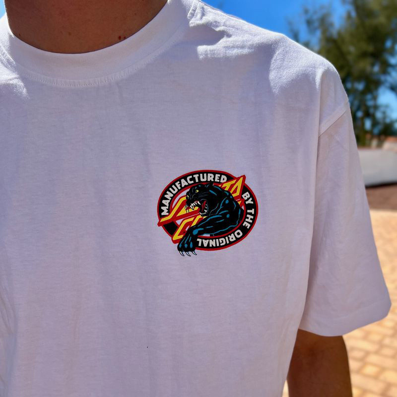 Camiseta Santa Cruz: Natas SC Panther T-Shirt (White)