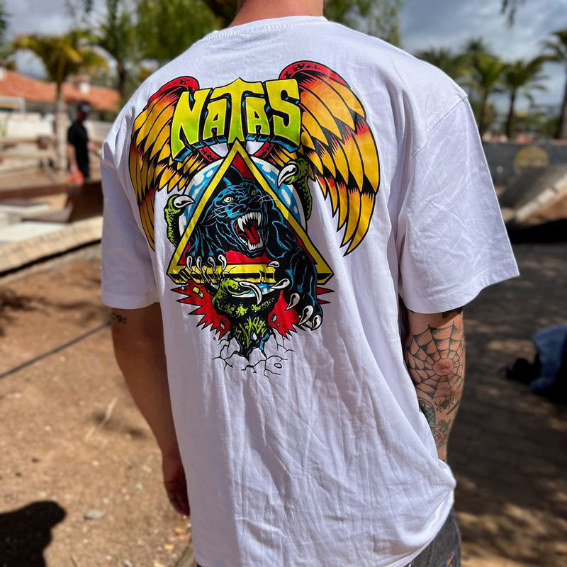 Camiseta Santa Cruz: Natas SC Panther T-Shirt (White)