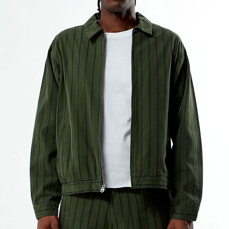 Chaqueta Obey: Obey Stripe Zip Up Jckt (Duffle Bag Mult)