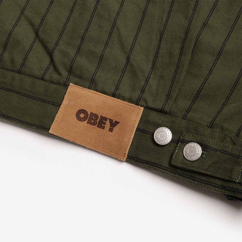 Chaqueta Obey: Obey Stripe Zip Up Jckt (Duffle Bag Mult)