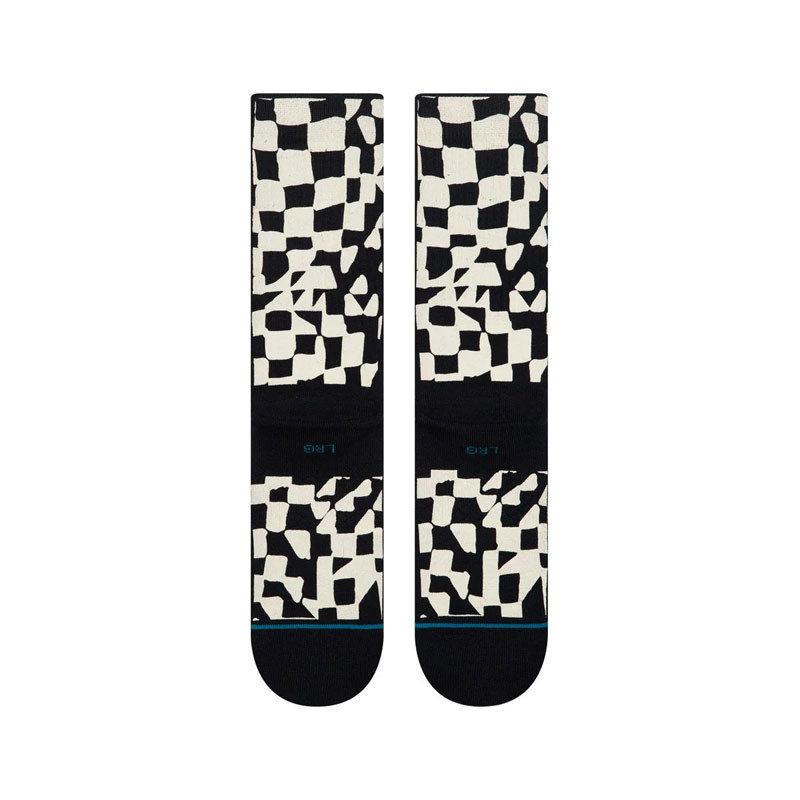 Calcetines Stance: Wave Check Crew (Black)