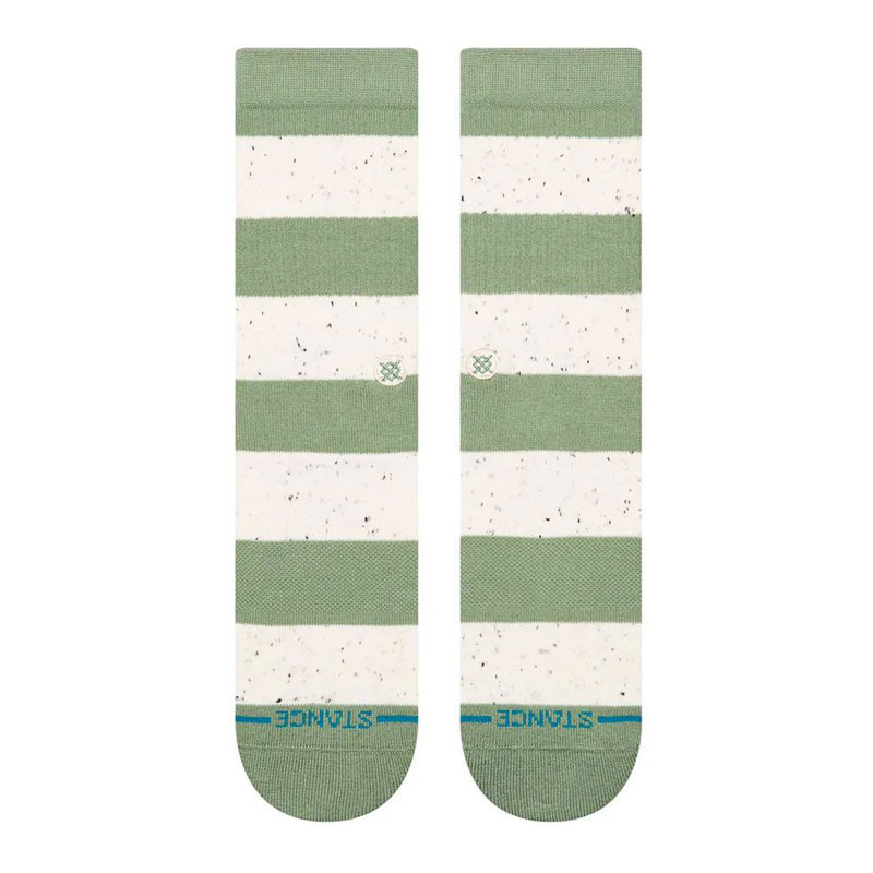 Calcetines Stance: Womens Nep Stripe Crew (Green)